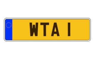 Trailer Rear Number Plate