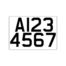 Trailer & Caravan Registration Number Plate