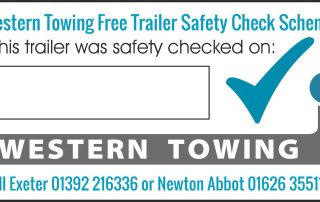 Western Towing Safety Check Trailer Sticker