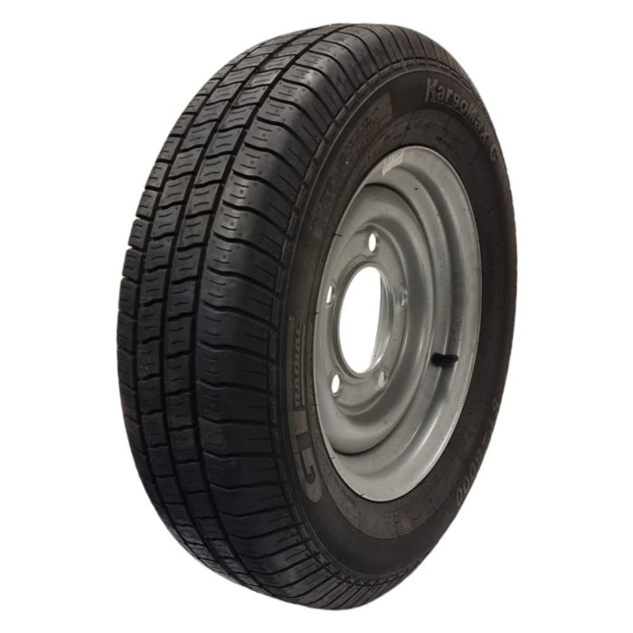 Wheel Rim & Tyre 165R×13 tyre 5 x M12 on165.1mm PCD