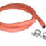 Orange LPG Hose 2m inc 2 Hose Clips